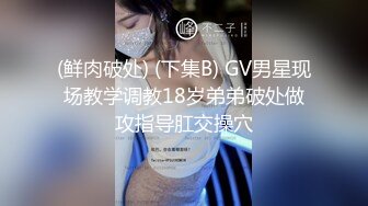 (鲜肉破处) (下集B) GV男星现场教学调教18岁弟弟破处做攻指导肛交操穴