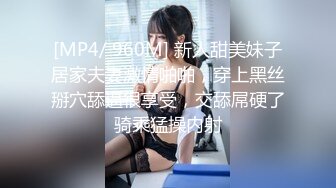 [MP4/ 960M] 新人甜美妹子居家夫妻激情啪啪，穿上黑丝掰穴舔逼很享受，交舔屌硬了骑乘猛操内射