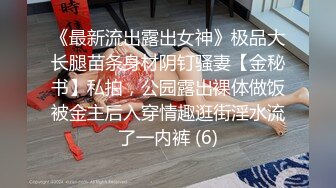 《最新流出露出女神》极品大长腿苗条身材阴钉骚妻【金秘书】私拍，公园露出裸体做饭被金主后入穿情趣逛街淫水流了一内裤 (6)