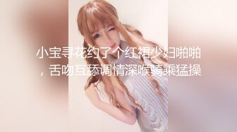 小宝寻花约了个红裙少妇啪啪，舌吻互舔调情深喉骑乘猛操