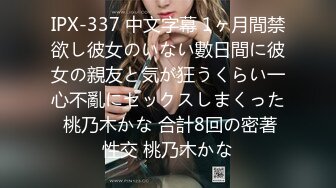 IPX-337 中文字幕 1ヶ月間禁欲し彼女のいない數日間に彼女の親友と気が狂うくらい一心不亂にセックスしまくった 桃乃木かな 合計8回の密著性交 桃乃木かな